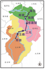 大嵙崁溪流域之泰雅族部落遷徙路線